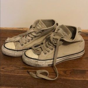 All Saints distressed high top sneaker